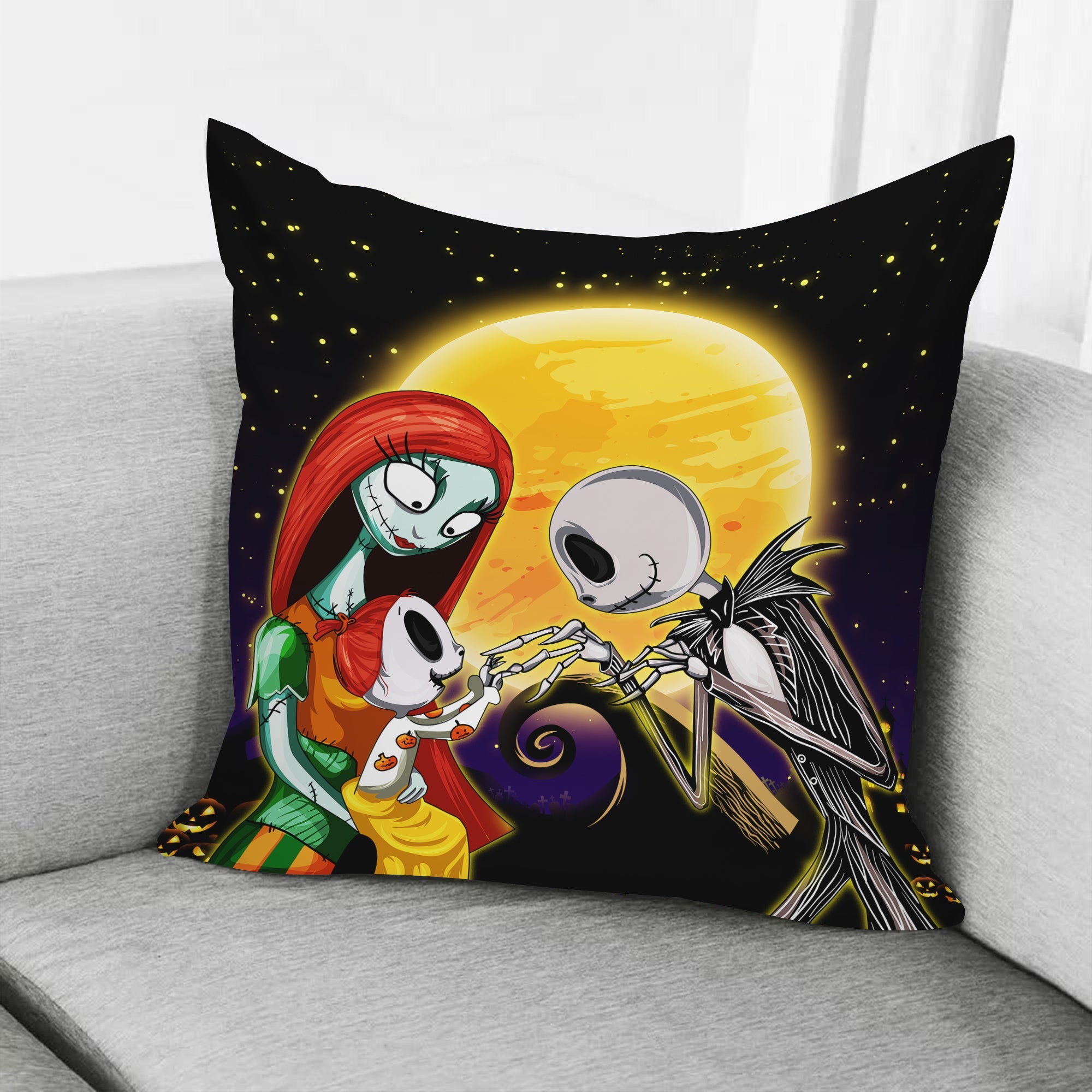 Nightmare Before Christmas Family Cute Pillowcase Room Decor