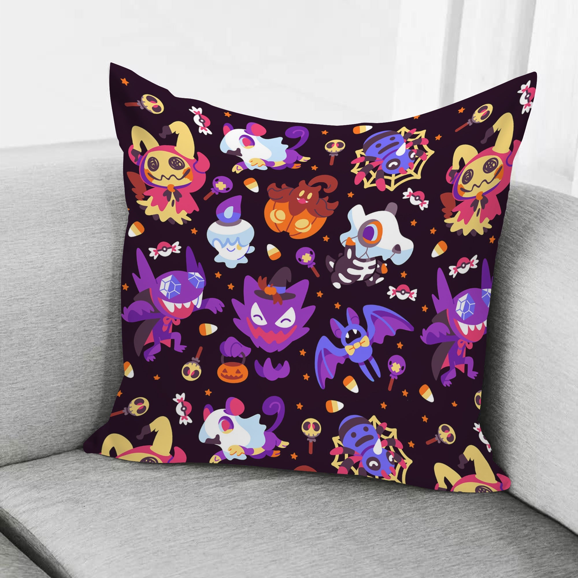 Pokemon Ghost Pattern Pillowcase Room Decor