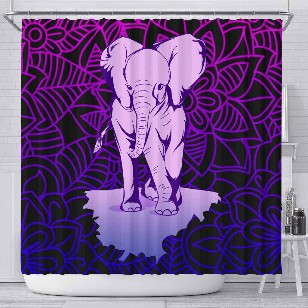 Color Elephant Shower Curtain Nearkii