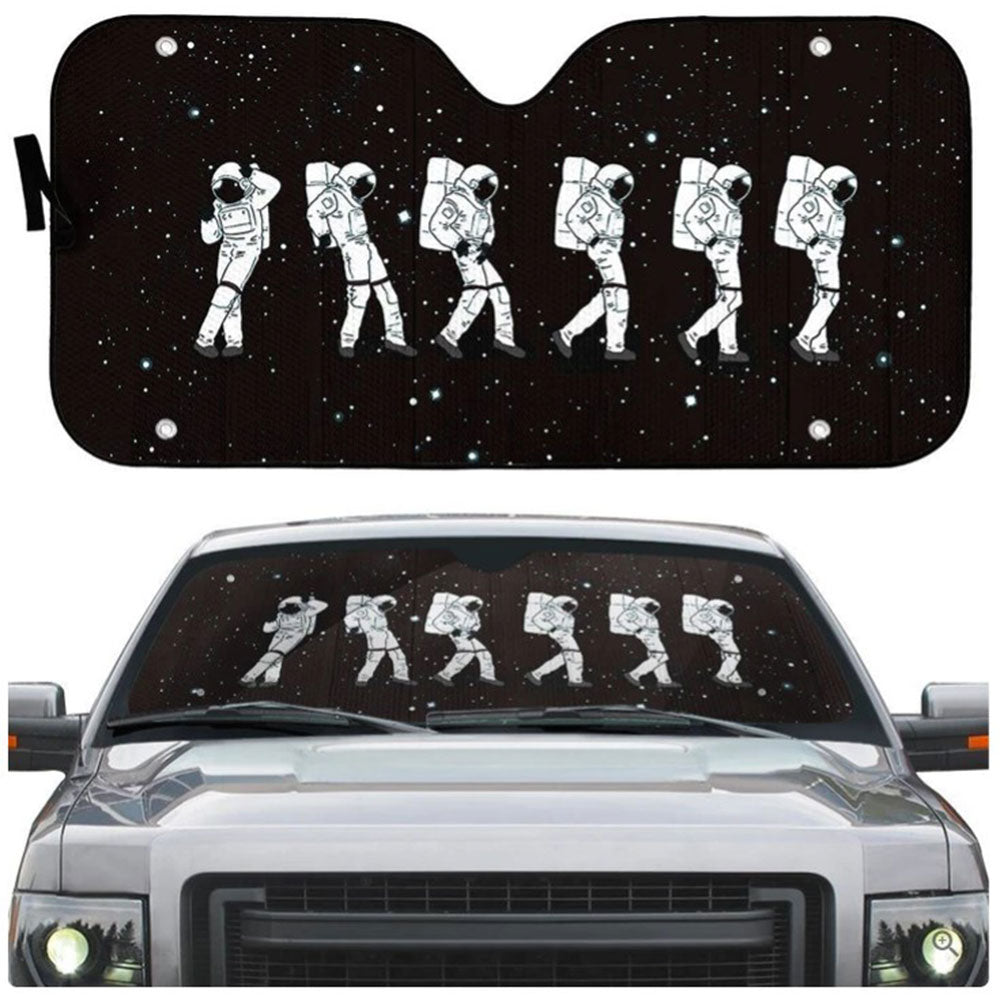 Crotch Grab Moon Walk Astronaut Car Auto Sun Shades Windshield Accessories Decor Gift Nearkii