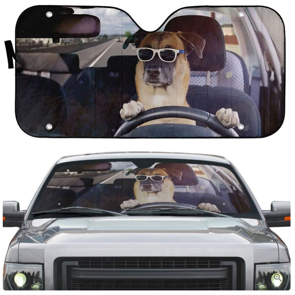 Guard Dog Driving Custom Car Auto Sun Shades Windshield Accessories Decor Gift Nearkii