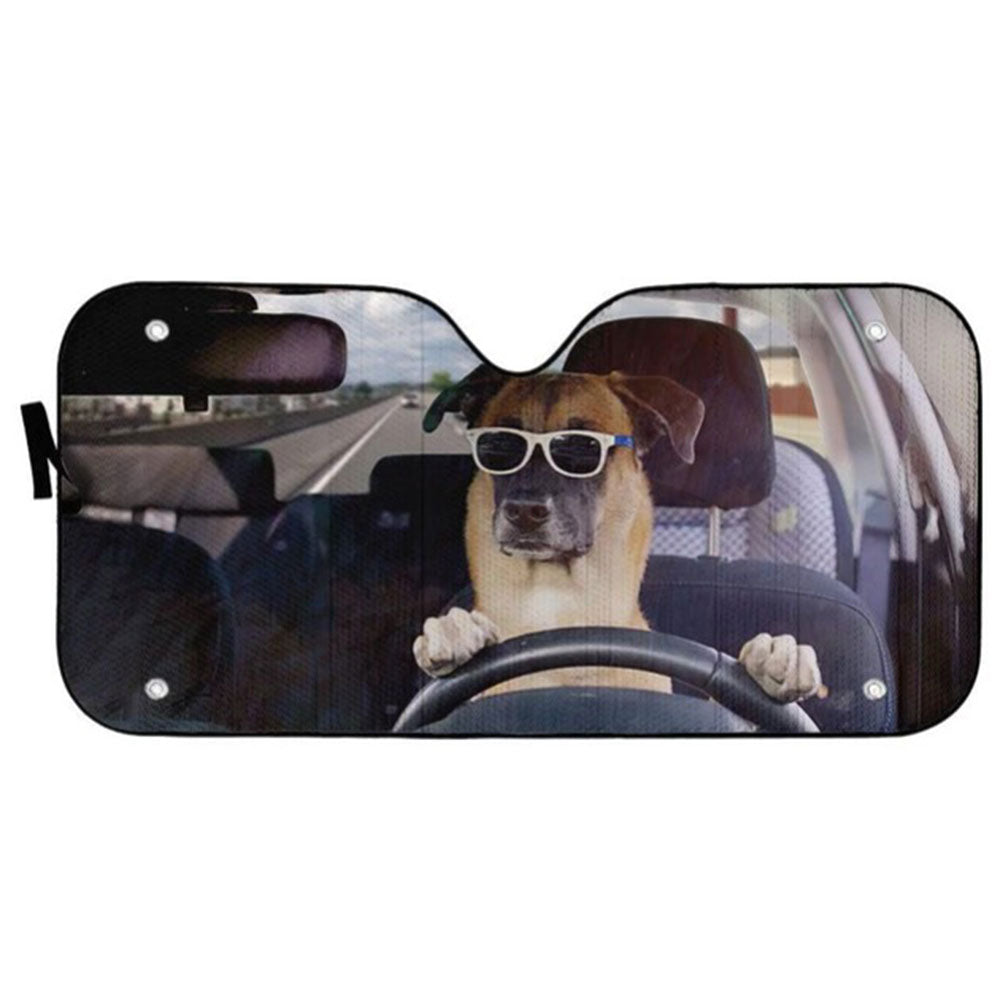 Guard Dog Driving Custom Car Auto Sun Shades Windshield Accessories Decor Gift Nearkii