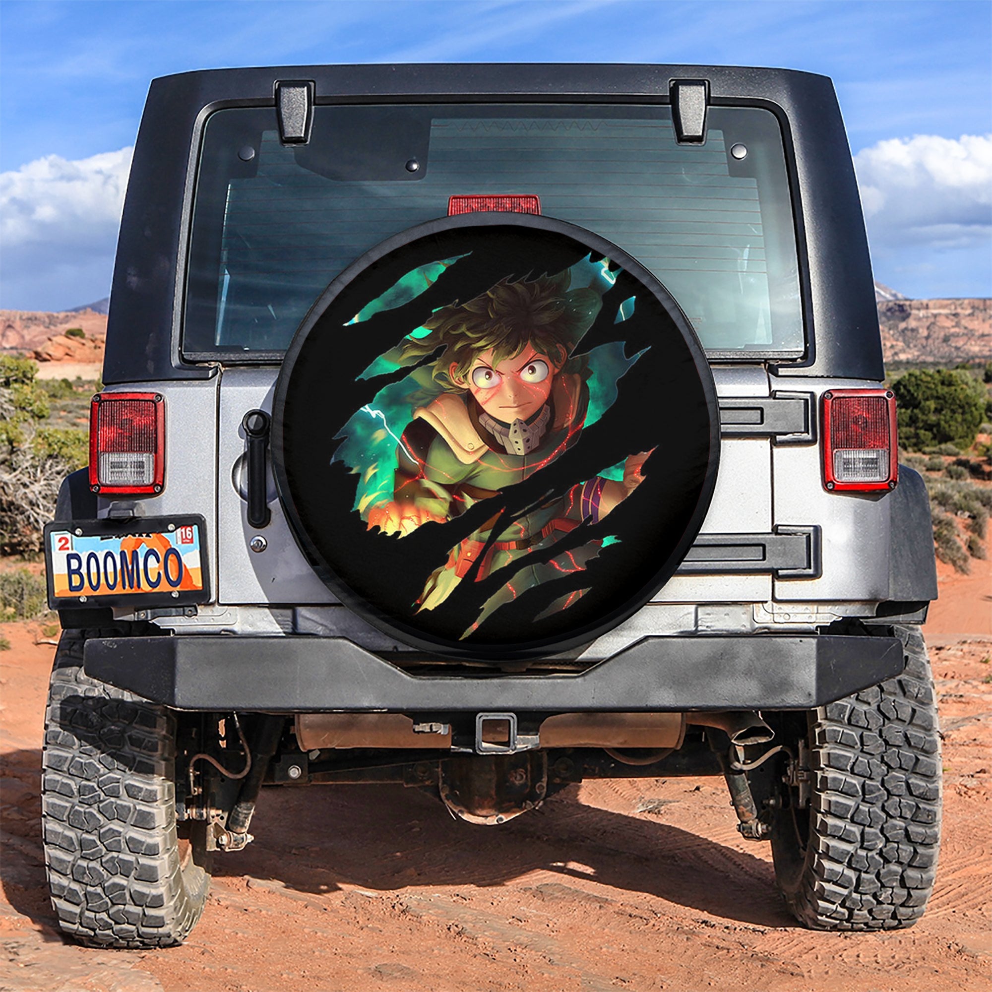 Midoriya Izuku Deku Anime My Hero Academia Car Spare Tire Covers Gift For Campers Nearkii