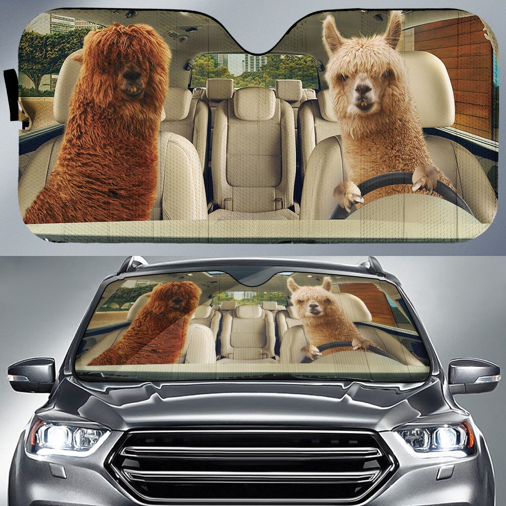 Driving Alpacas Car Auto Sunshades Nearkii