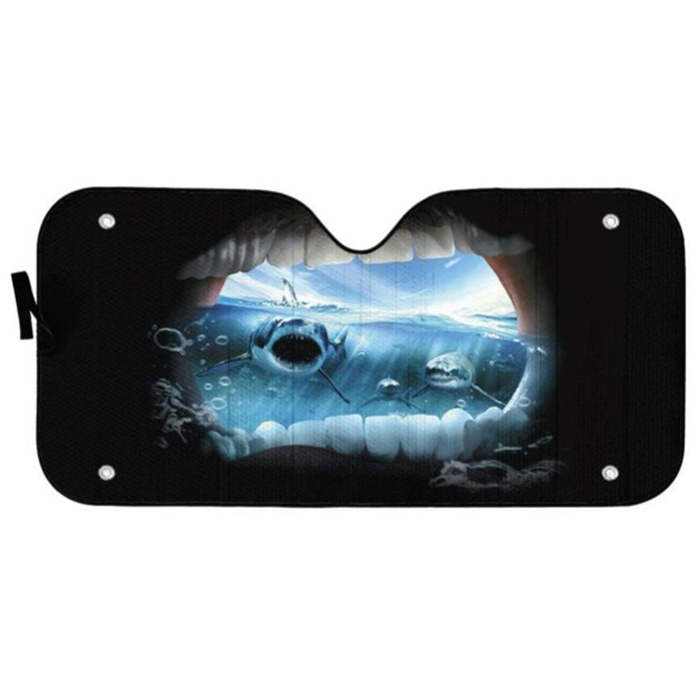 Jaws Custom Car Auto Sun Shades Windshield Accessories Decor Gift Nearkii