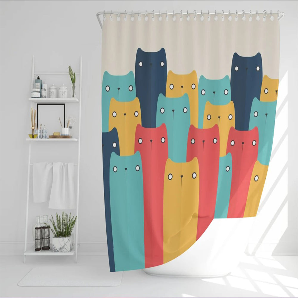 Cute Cats Shower Curtain