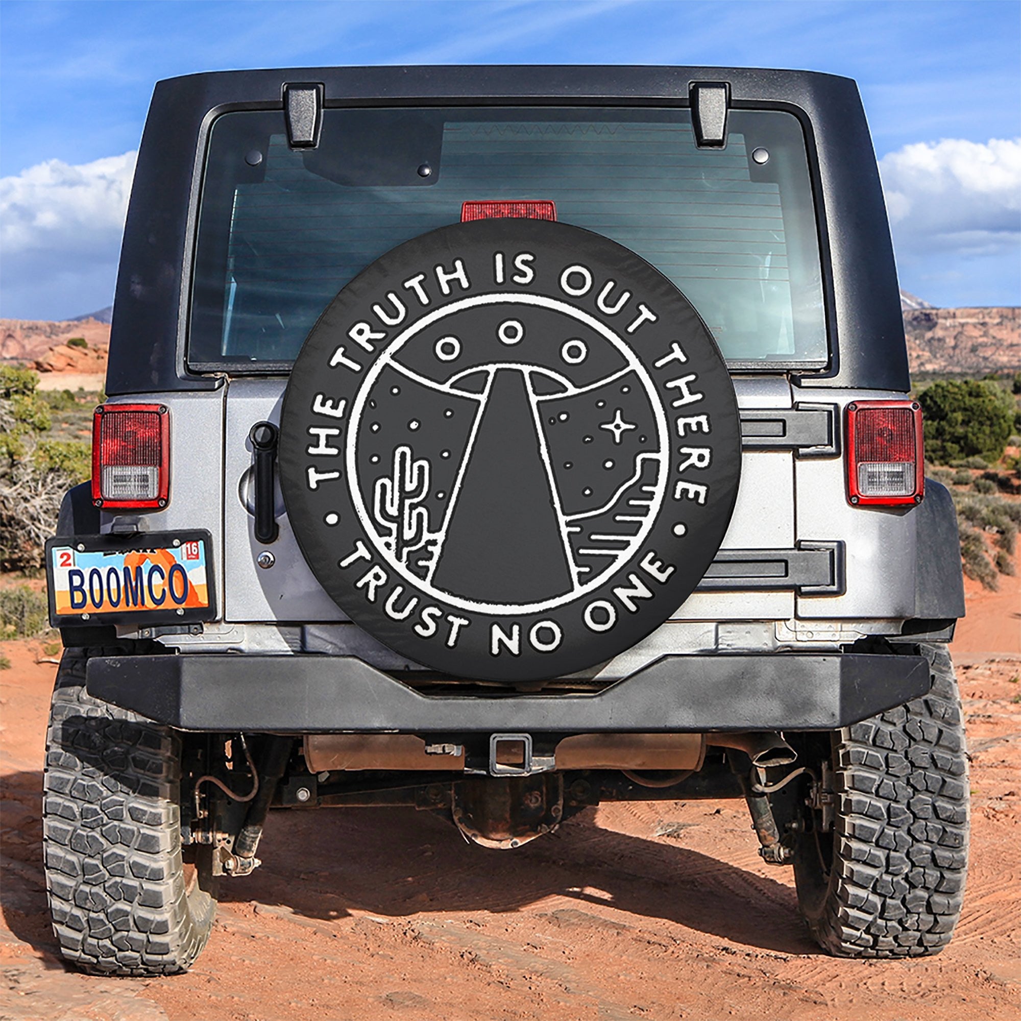 The Truth is Out There Trust No One Spare Tire Cover Gift For Campers Nearkii