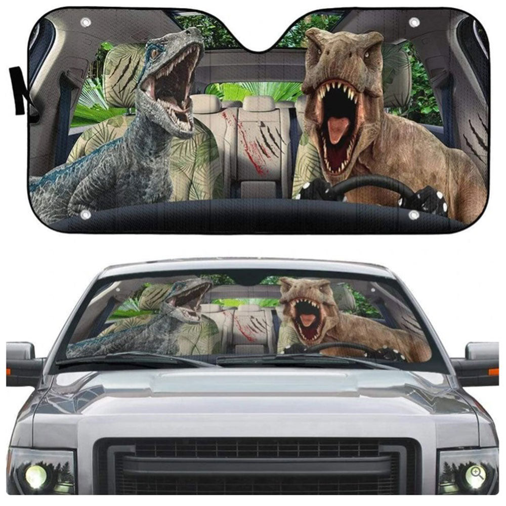 Dinosaur Custom Car Auto Sun Shades Windshield Accessories Decor Gift Nearkii