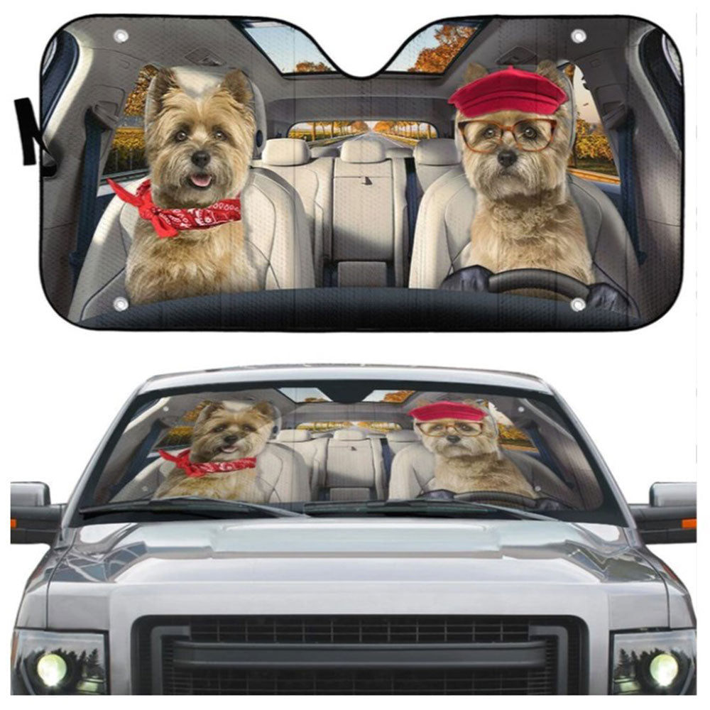 Cairn Terrier Dog Car Auto Sun Shades Windshield Accessories Decor Gift Nearkii