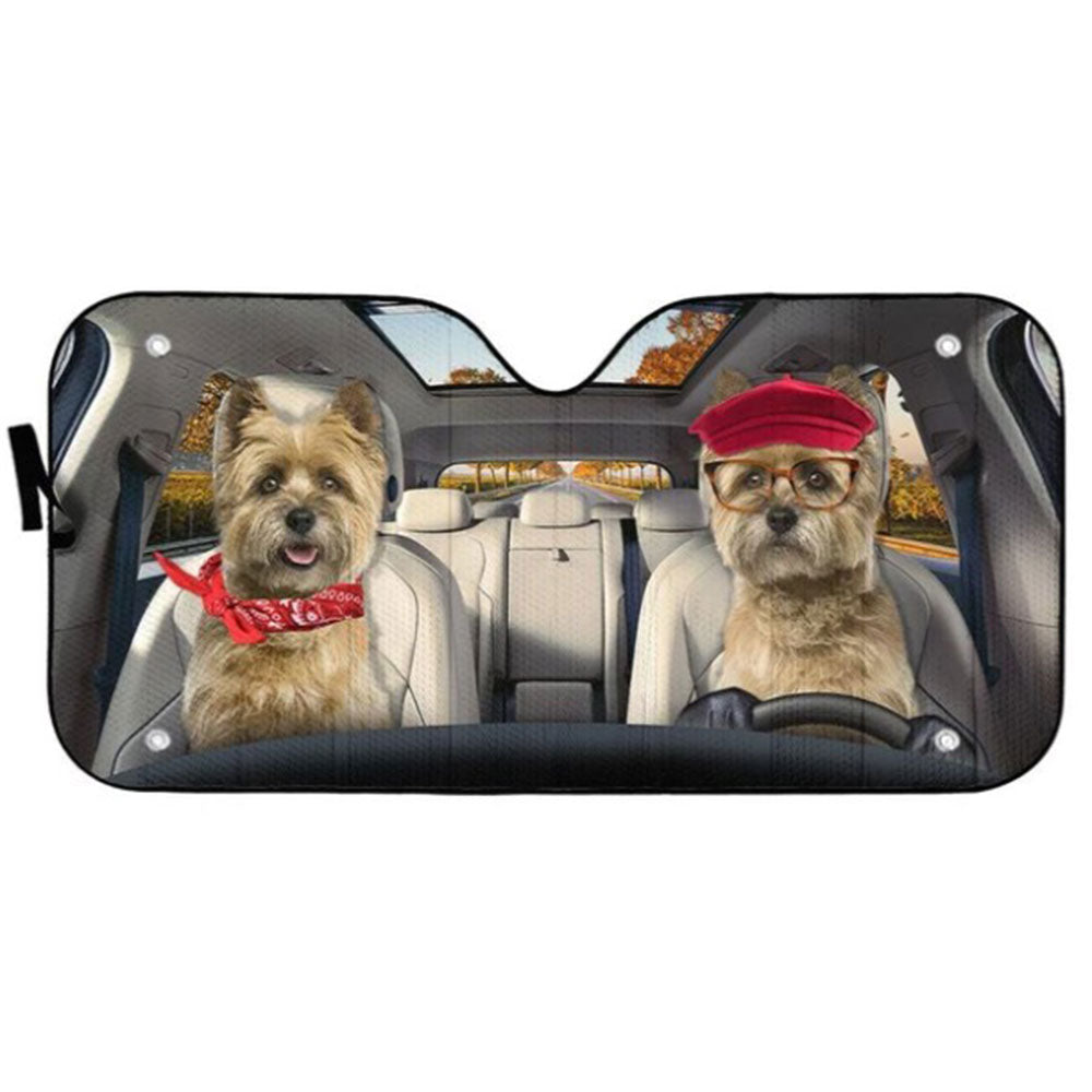 Cairn Terrier Dog Car Auto Sun Shades Windshield Accessories Decor Gift Nearkii