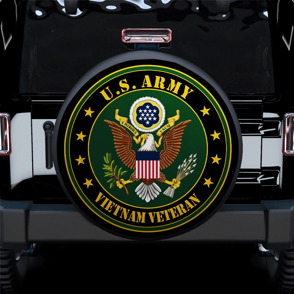 United States VN Veteran Logo Car Spare Tire Covers Gift For Campers Nearkii