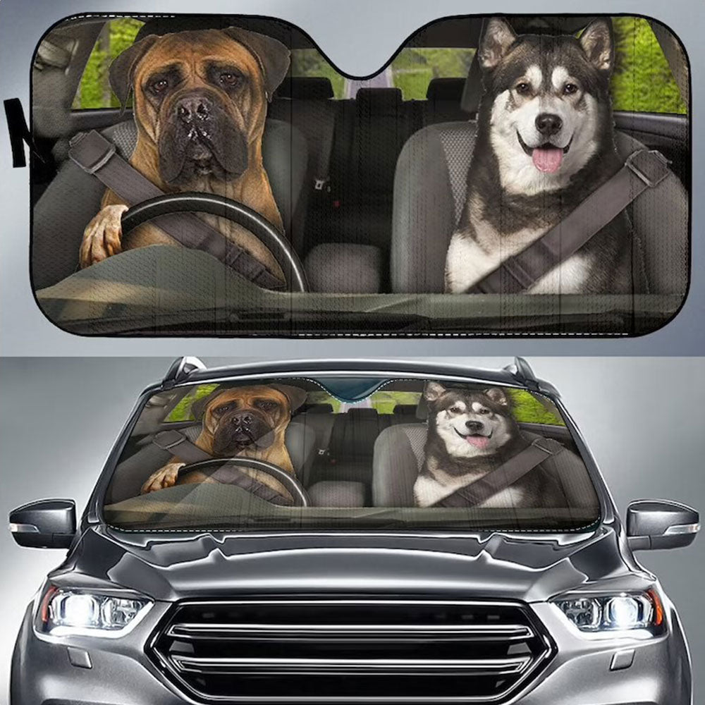 Funny Dogs Car Auto Sun Shades Windshield Accessories Decor Gift Nearkii