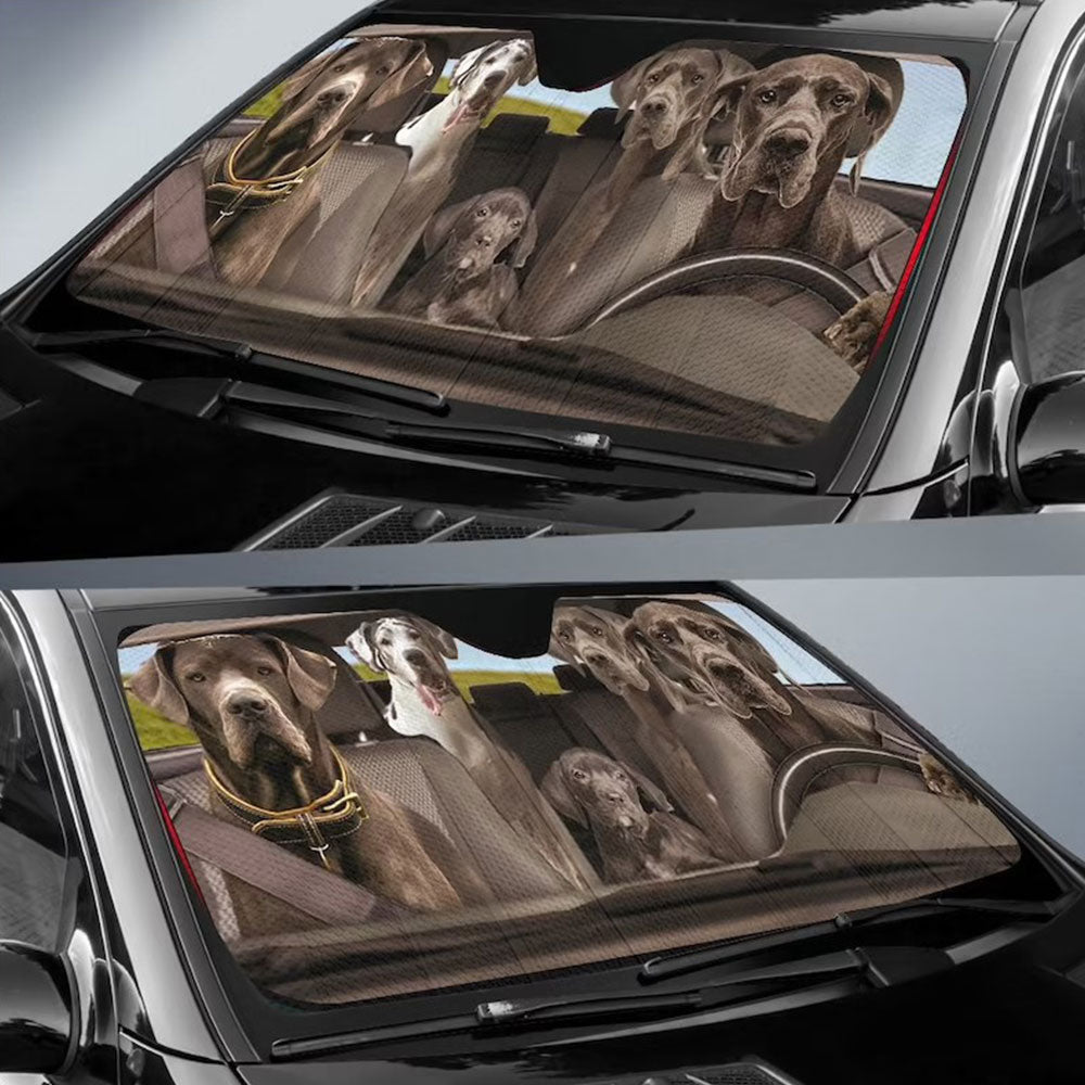 Great Dane Dogs Custom Car Auto Sun Shades Windshield Accessories Decor Gift Nearkii