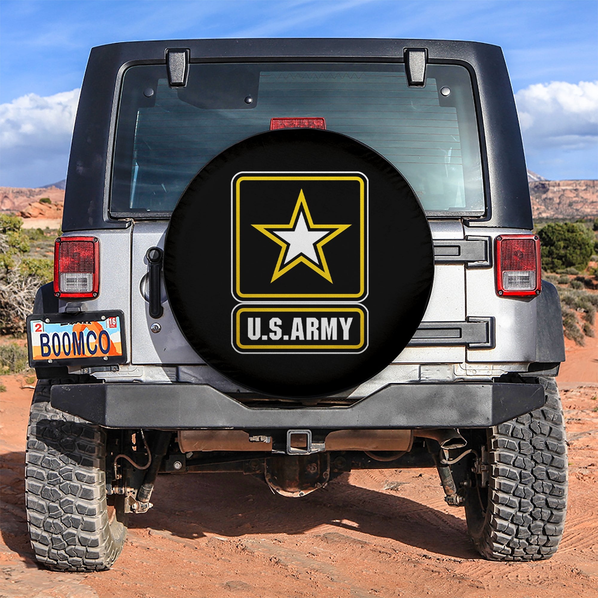 US ARYMY Logo Car Spare Tire Covers Gift For Campers Nearkii