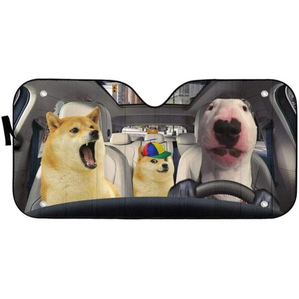 Doge Meme Custom Car Auto Sun Shades Windshield Accessories Decor Gift Nearkii