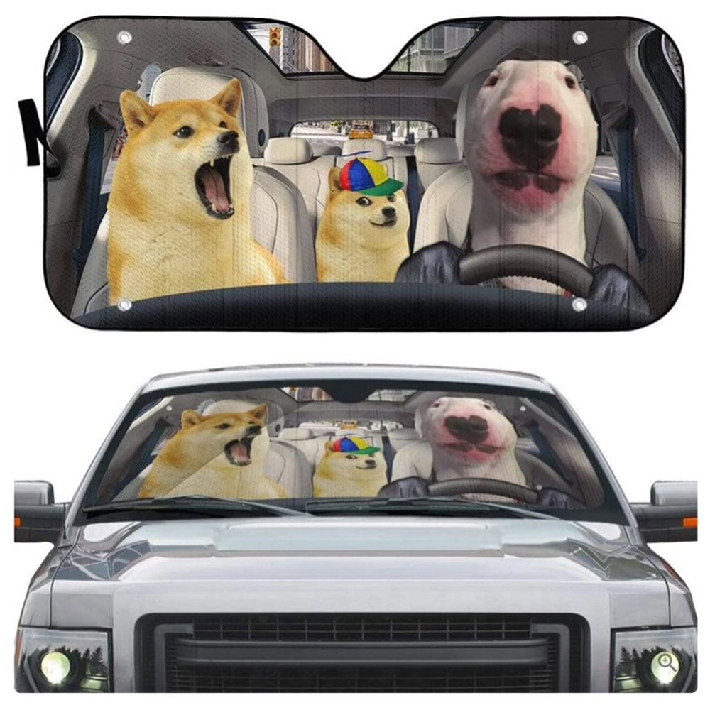 Doge Meme Custom Car Auto Sun Shades Windshield Accessories Decor Gift Nearkii