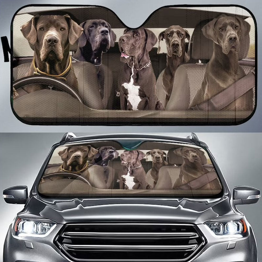 Great Dane Dogs Family Car Auto Sun Shades Windshield Accessories Decor Gift Nearkii