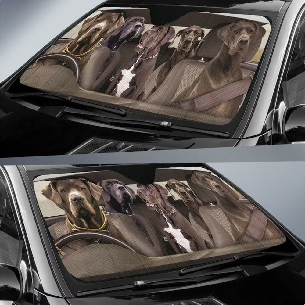 Great Dane Dogs Family Car Auto Sun Shades Windshield Accessories Decor Gift Nearkii