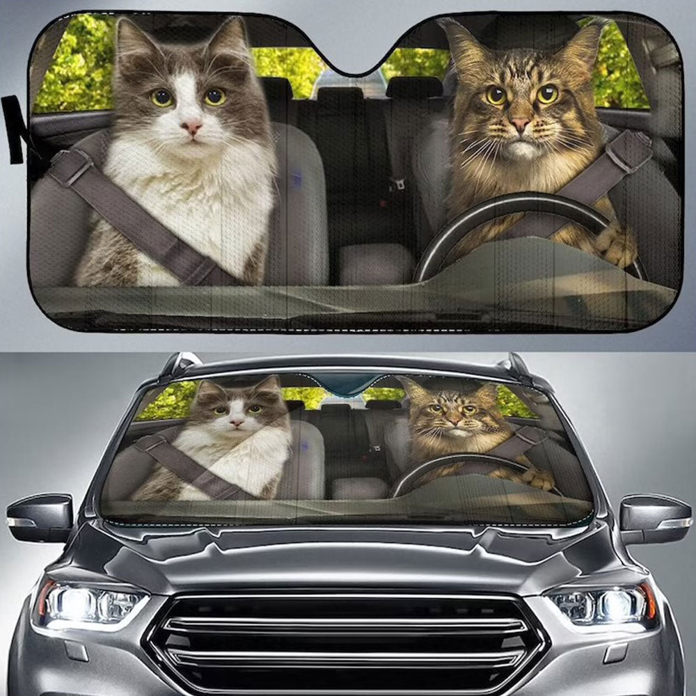 Kitty Car Auto Sun Shades Windshield Accessories Decor Gift Nearkii