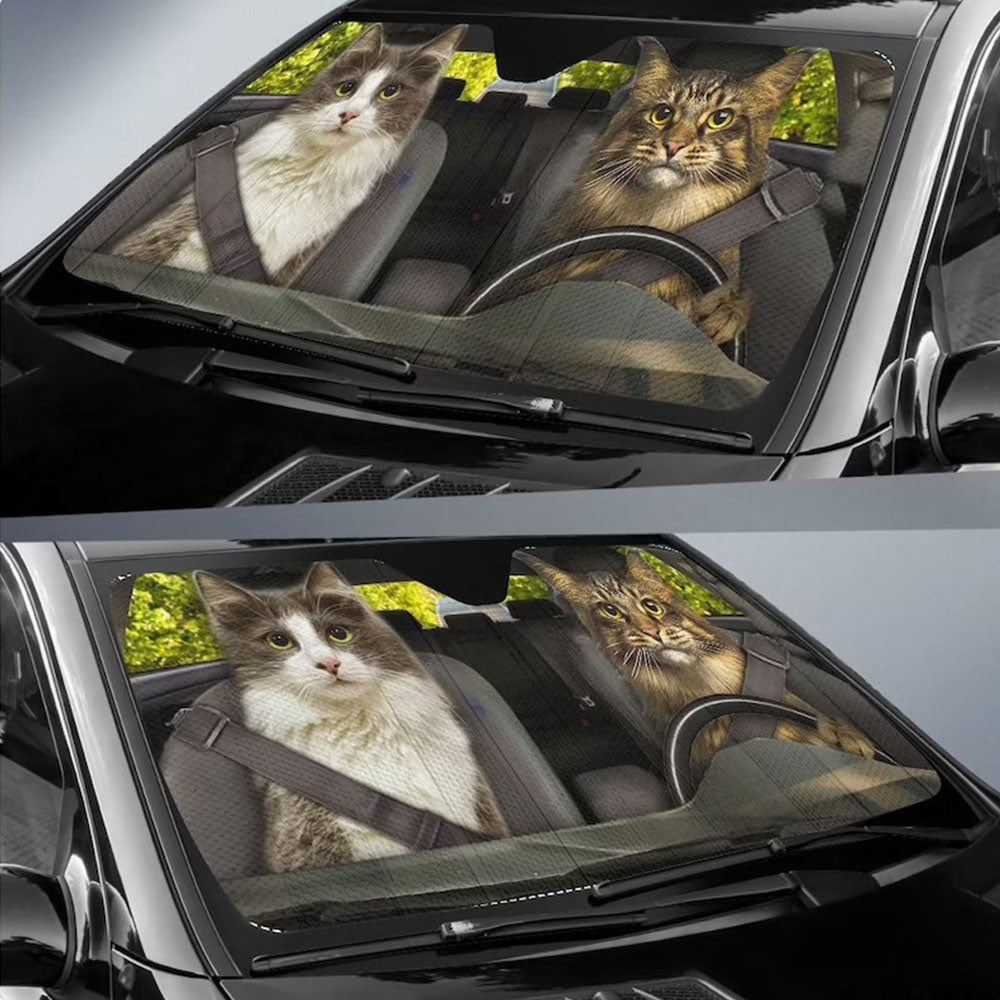 Kitty Car Auto Sun Shades Windshield Accessories Decor Gift Nearkii