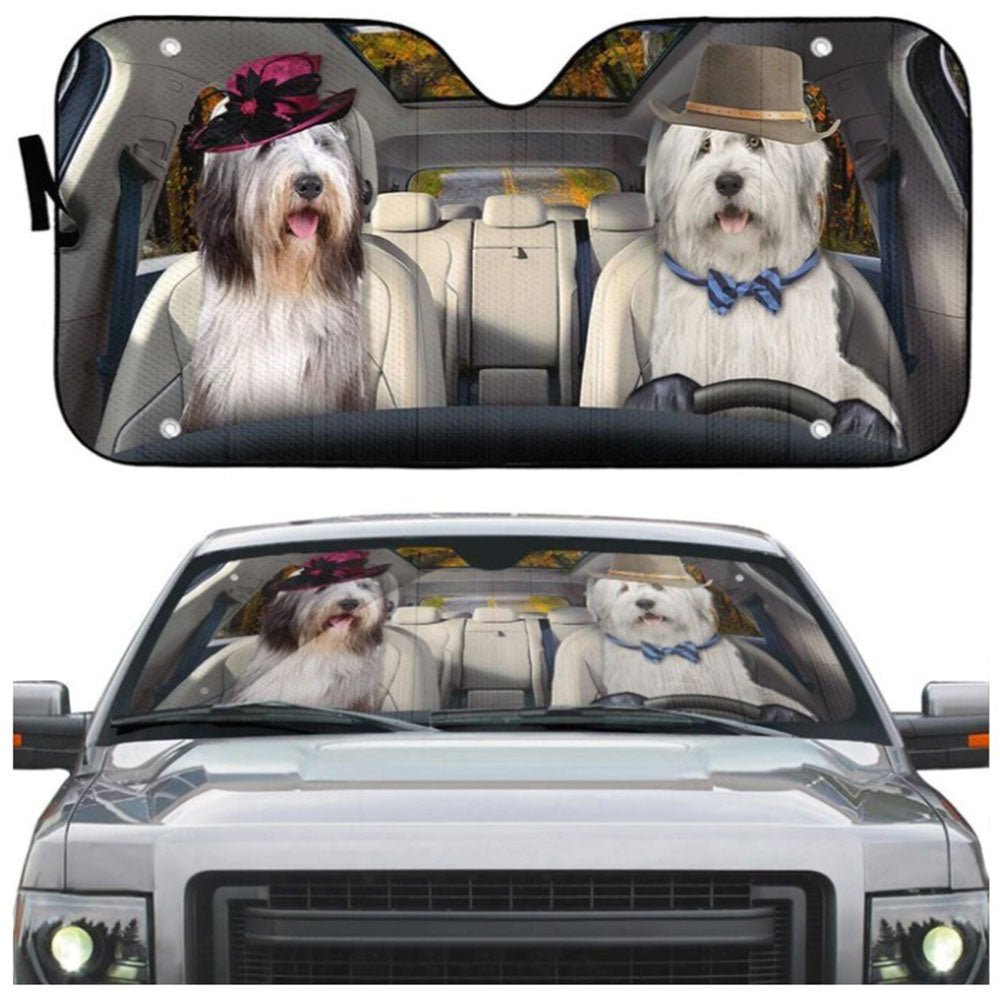 Old English Sheepdog Dog Car Auto Sun Shades Windshield Accessories Decor Gift Nearkii