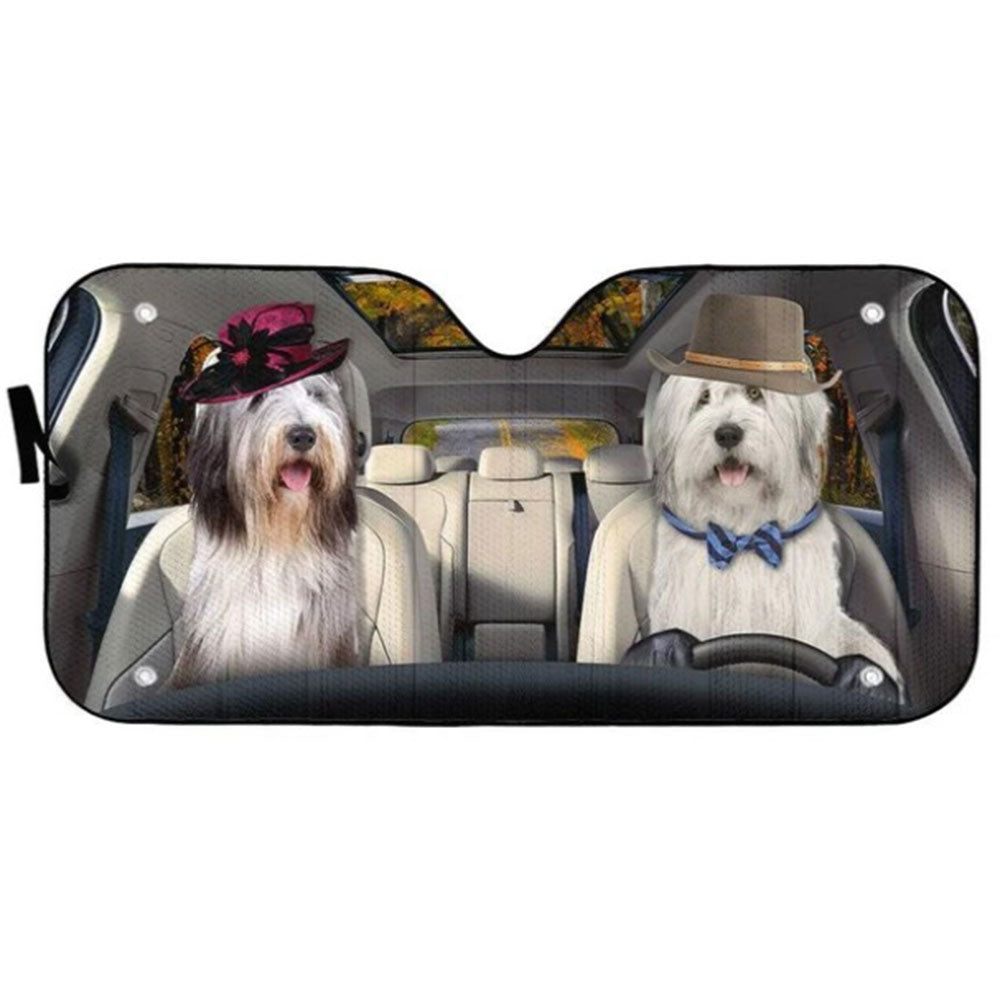 Old English Sheepdog Dog Car Auto Sun Shades Windshield Accessories Decor Gift Nearkii