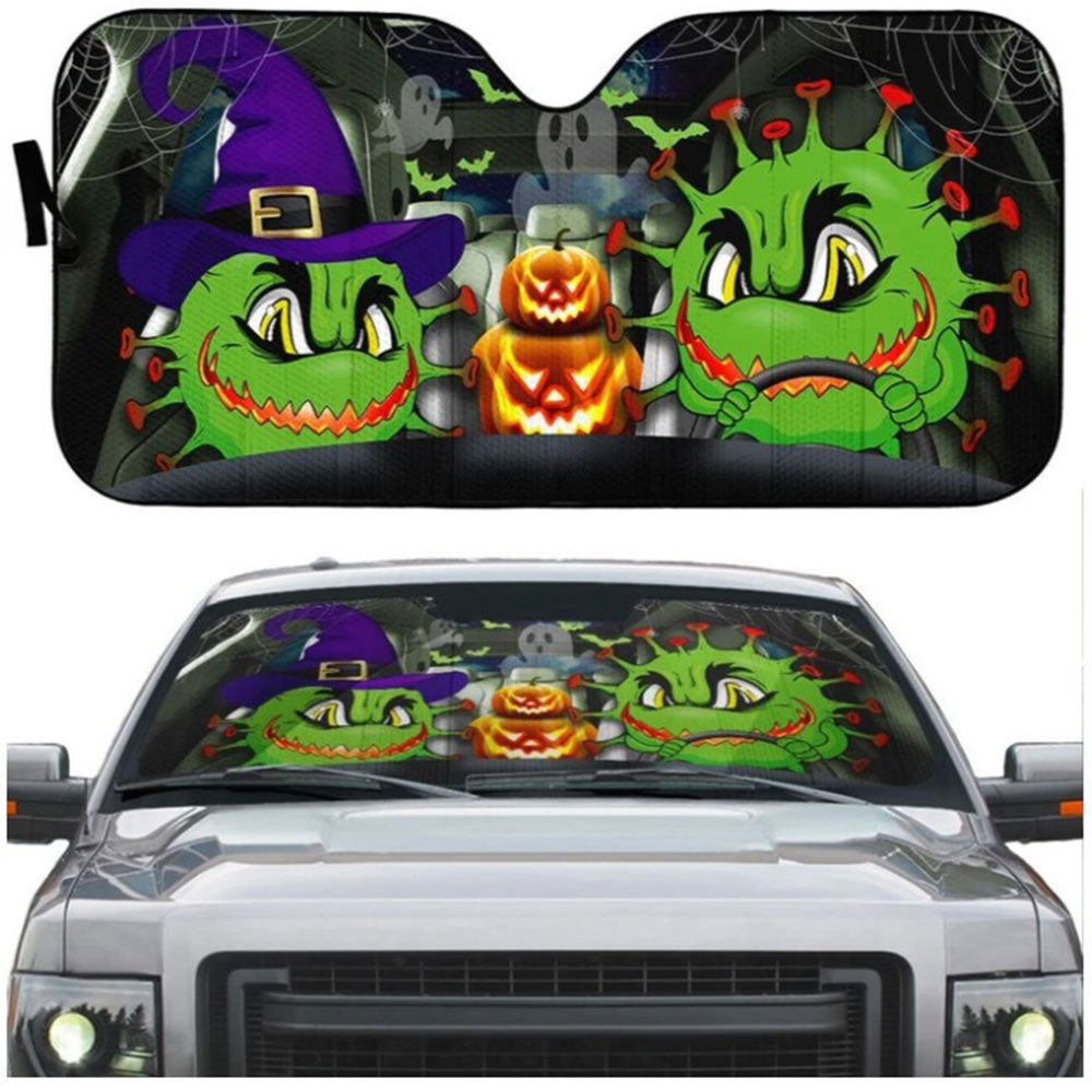 Angry Monter Halloween Custom Car Auto Sun Shades Windshield Accessories Decor Gift Nearkii