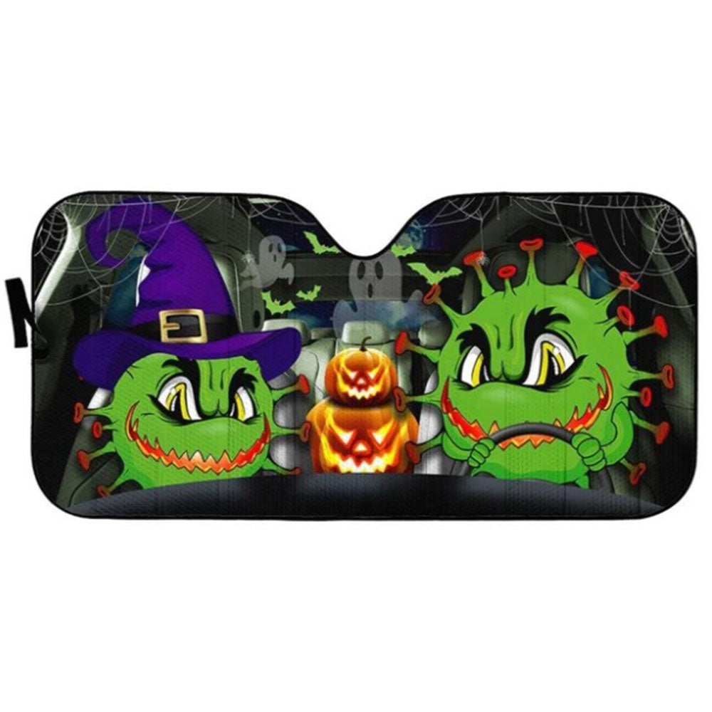 Angry Monter Halloween Custom Car Auto Sun Shades Windshield Accessories Decor Gift Nearkii