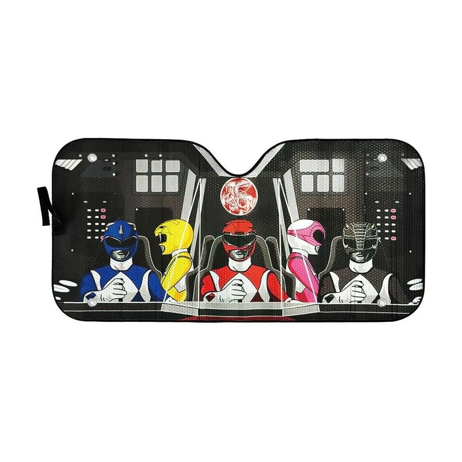 Mighty Morphins Power Rangers Custom Car Auto Sunshade Windshield Accessories Decor Gift Nearkii