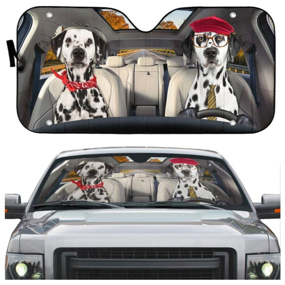 Dalmatian Dog Car Auto Sun Shades Windshield Accessories Decor Gift Nearkii