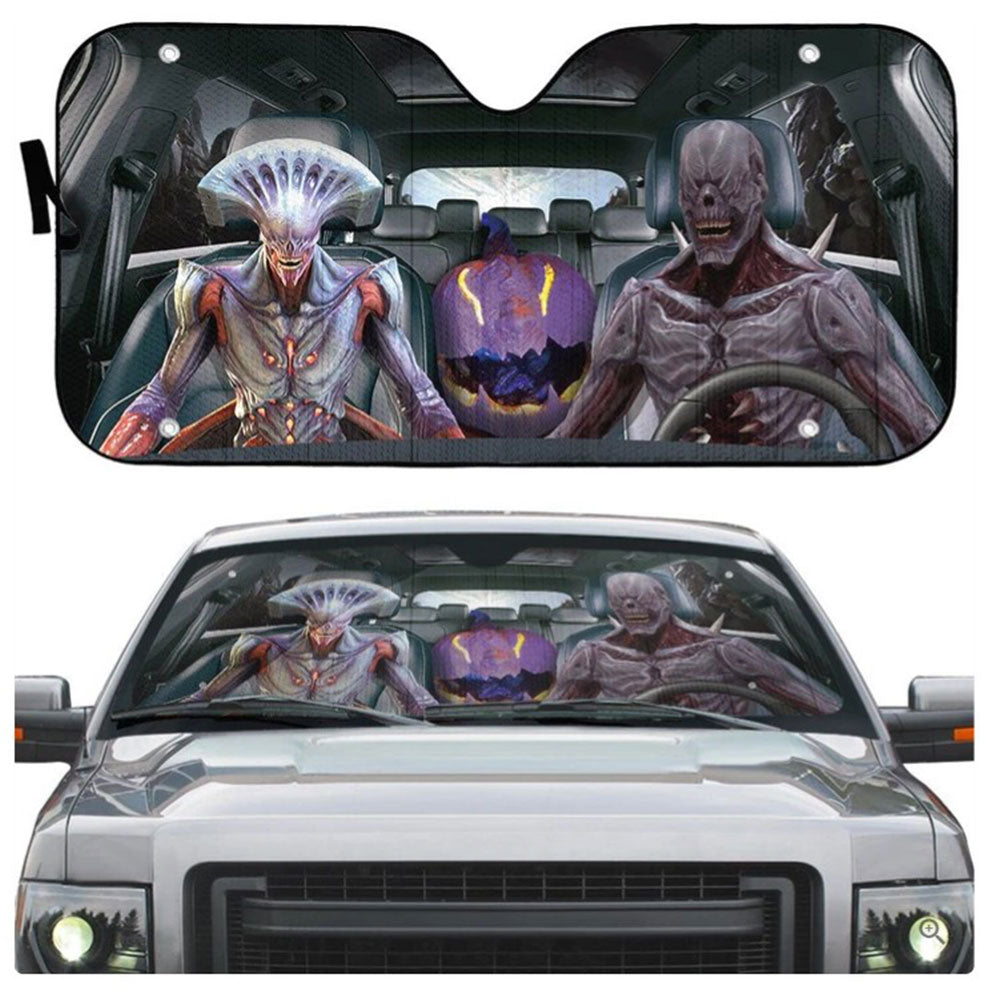 Halloween Demon Custom Car Auto Sun Shades Windshield Accessories Decor Gift Nearkii