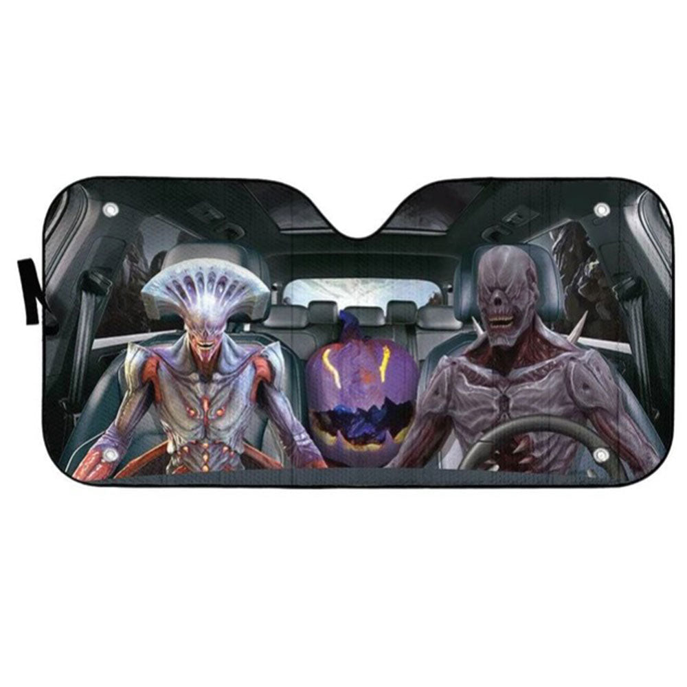 Halloween Demon Custom Car Auto Sun Shades Windshield Accessories Decor Gift Nearkii