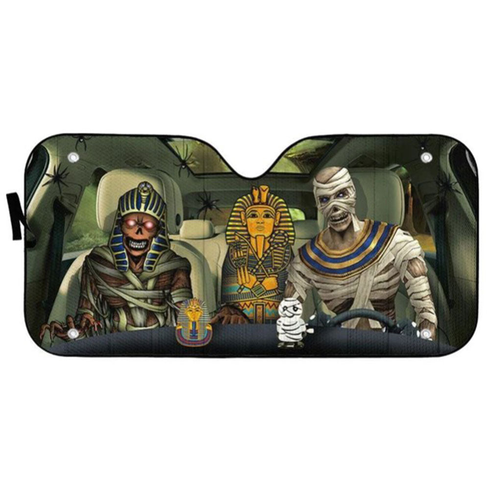 Halloween Mummy Custom Car Auto Sun Shades Windshield Accessories Decor Gift Nearkii