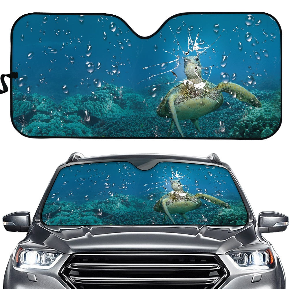 Turtle Broke Glass Car Auto Sunshades Nearkii