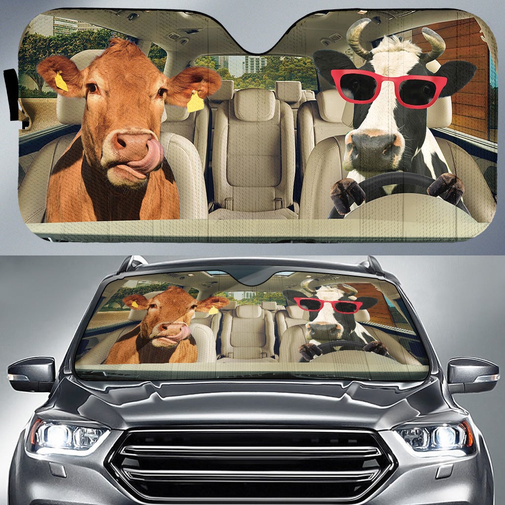 Driving Cows Car Auto Sunshades Nearkii