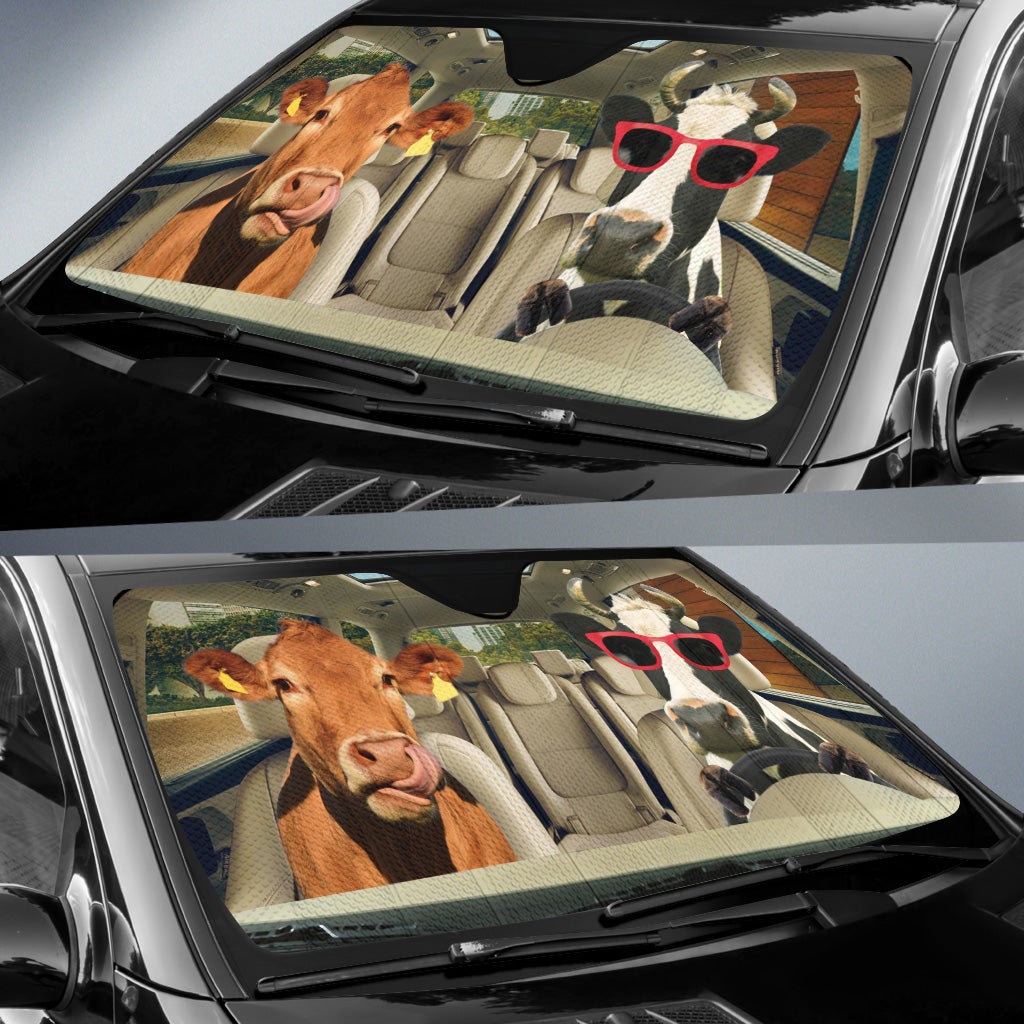 Driving Cows Car Auto Sunshades Nearkii