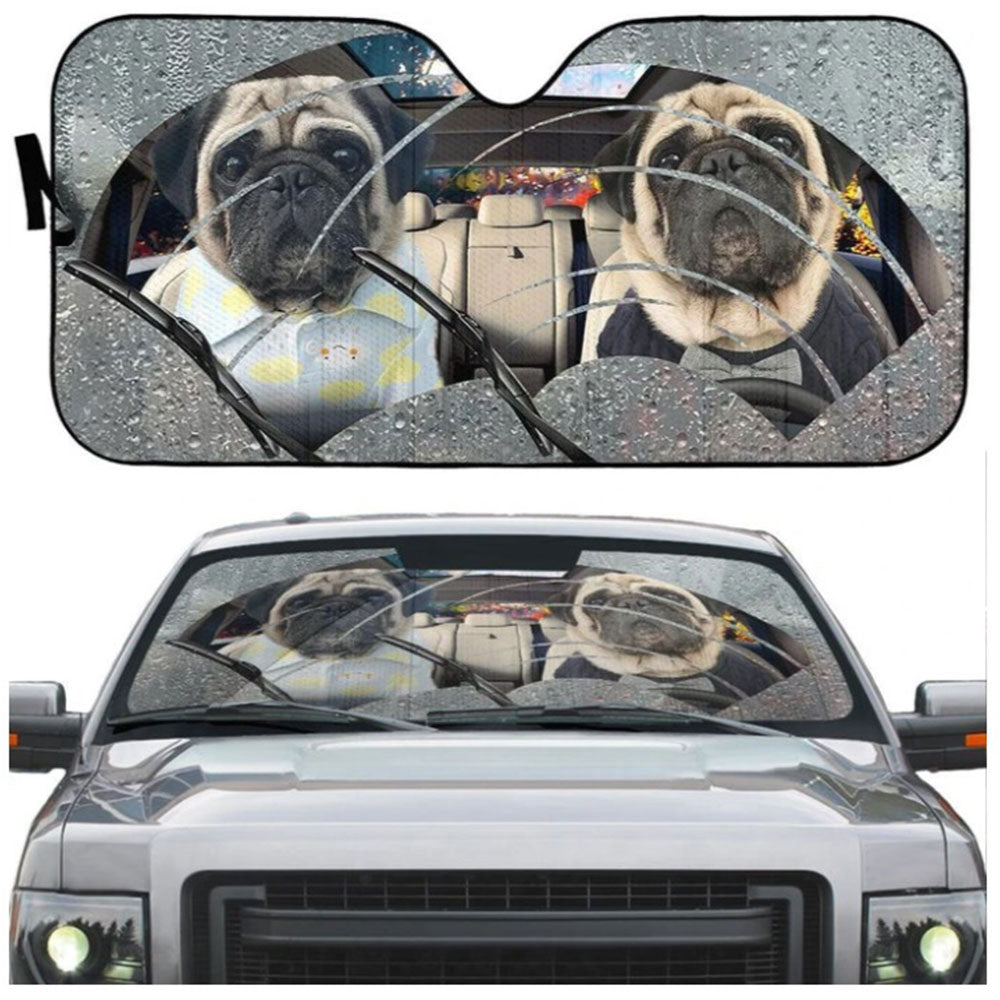 Rain Pugs Custom Car Auto Sun Shades Windshield Accessories Decor Gift Nearkii