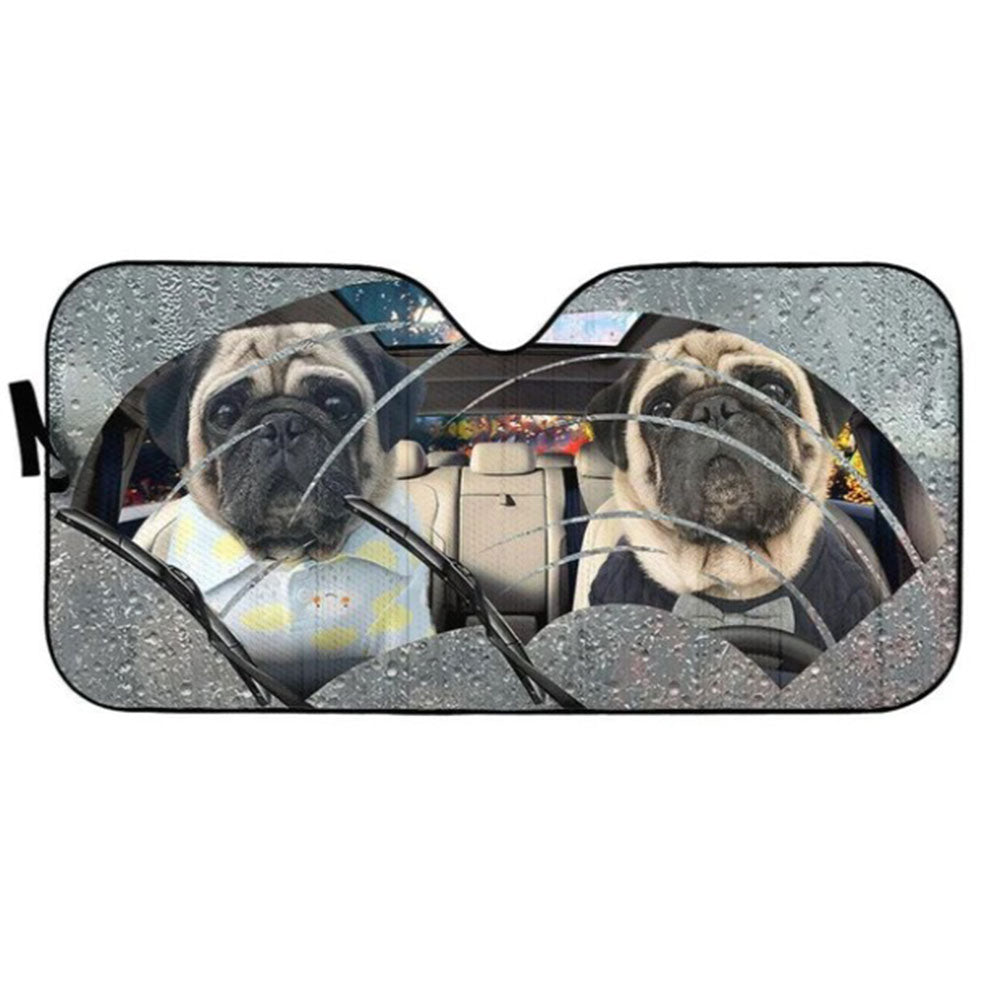 Rain Pugs Custom Car Auto Sun Shades Windshield Accessories Decor Gift Nearkii