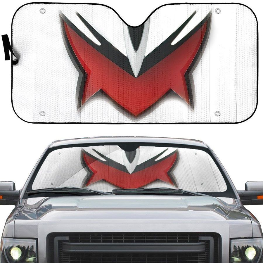 Power Rangers Dino Thunder White Ranger Helmet Custom Car Auto Sunshade Windshield Accessories Decor Gift Nearkii