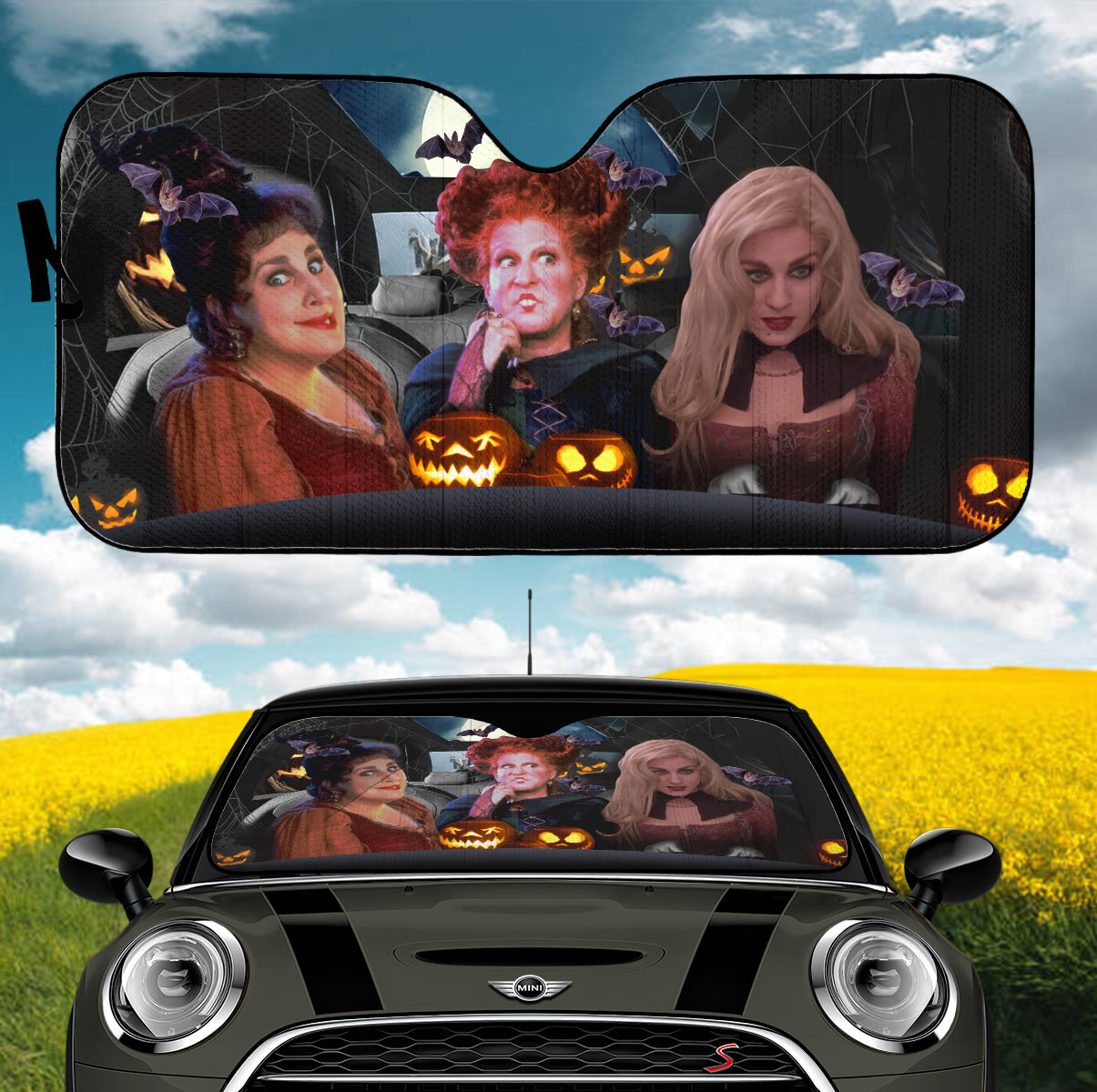 Hocus Pocus Winifred Sarah And Mary Halloween Car Auto Sunshades Nearkii