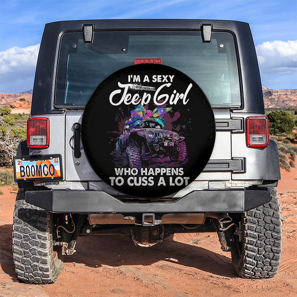 I Am A Sexy Jeep Girl Car Spare Tire Covers Gift For Campers Nearkii