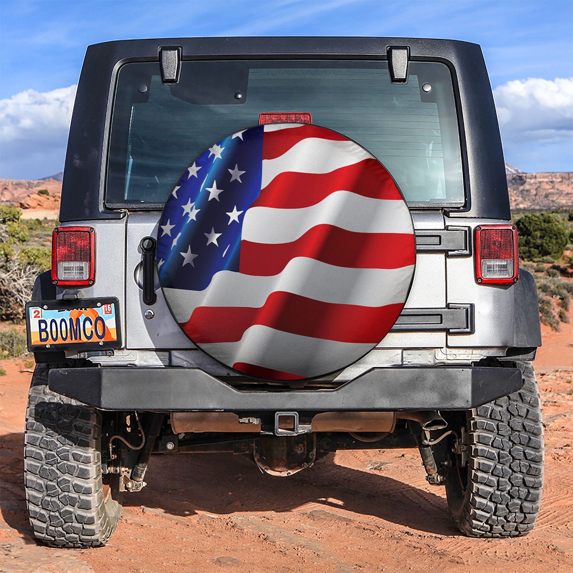 American Flag Car Spare Tire Covers Gift For Campers Nearkii