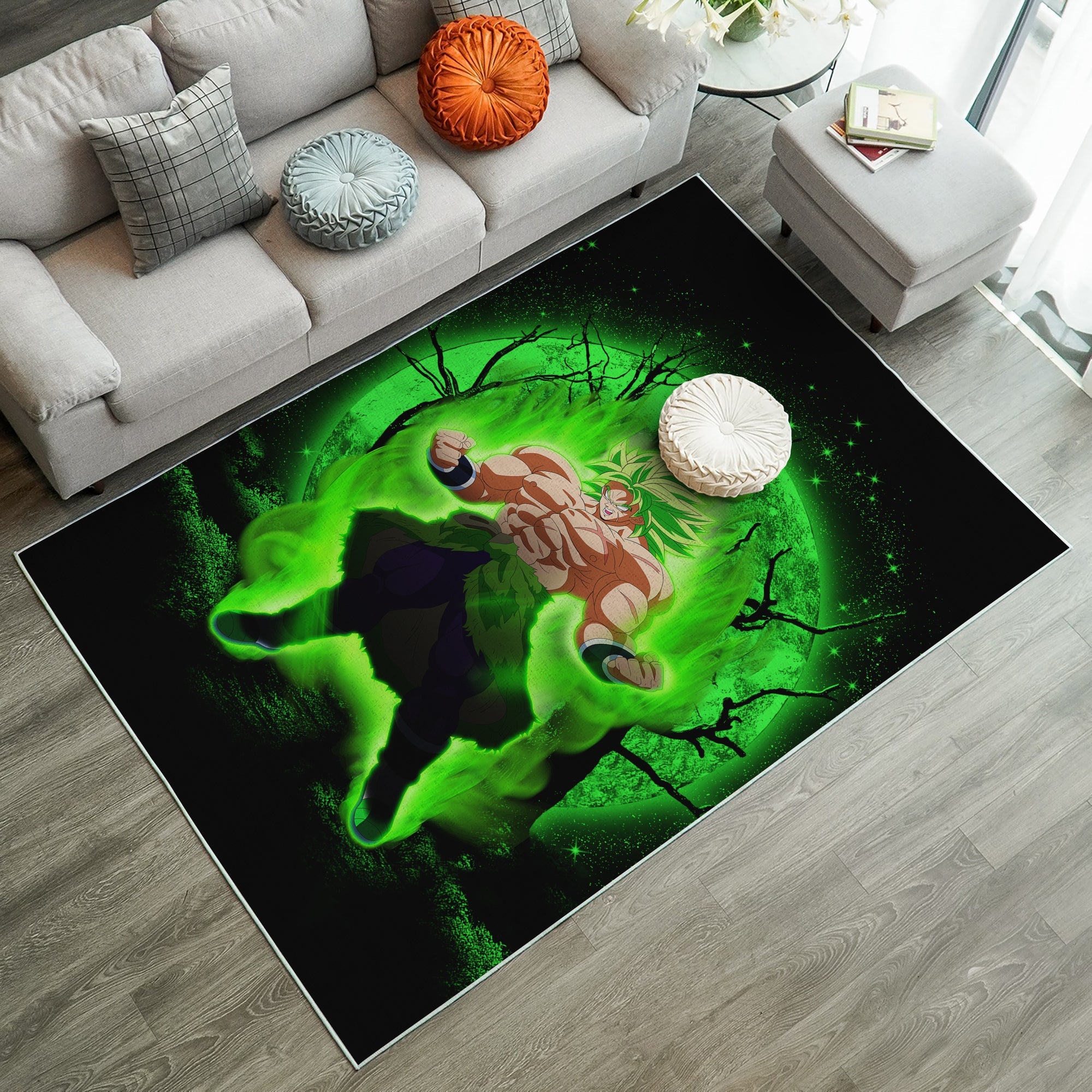 Broly Moonlight Area Carpet Rug Home Decor Bedroom Living Room Decor Nearkii