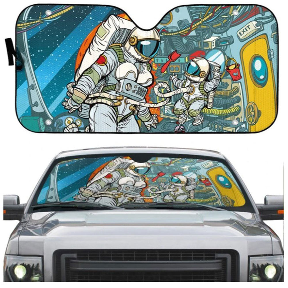 Space Family Custom Car Auto Sun Shades Windshield Accessories Decor Gift Nearkii