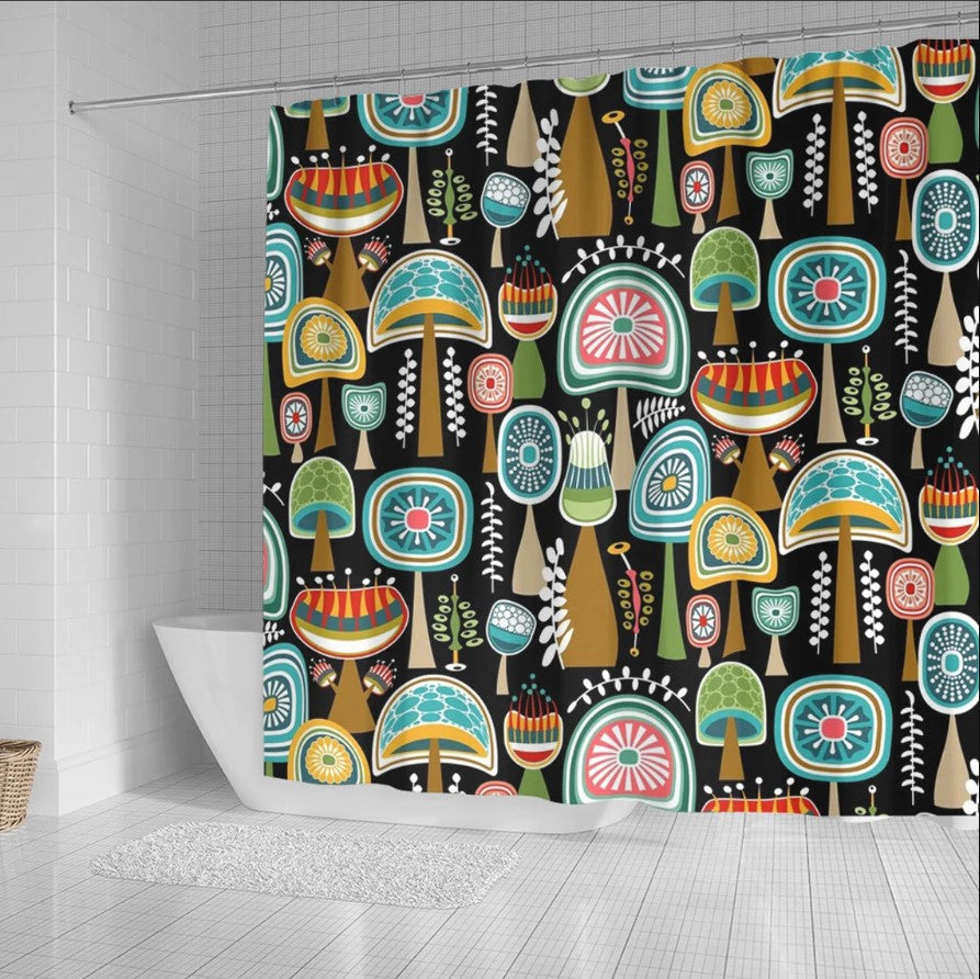 CottageCore Mushroom Shower Curtain