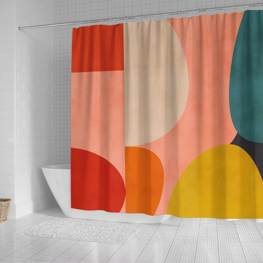 Vintage Geometric Colors Shower