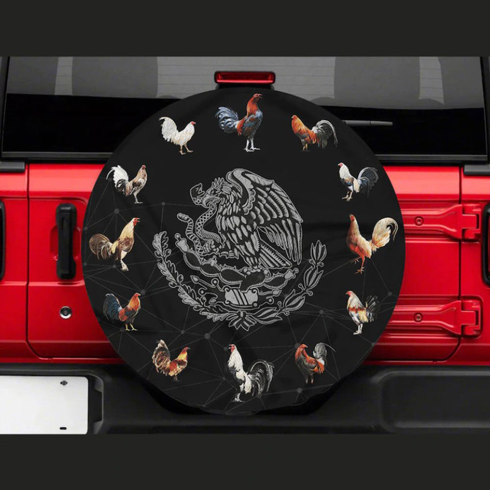 Funny Cocks, Roasters Car Spare Tire Cover Gift For Campers Nearkii