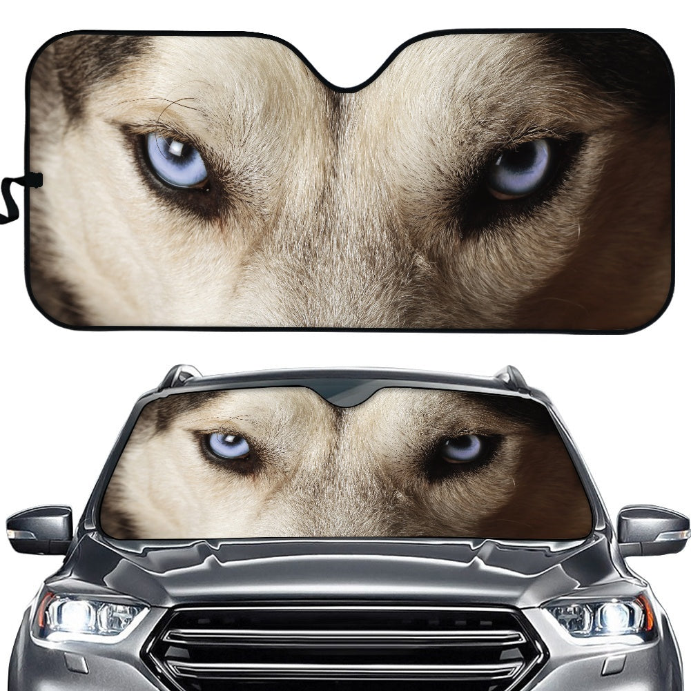 Custom Husky Eyes Car Auto Sunshades Nearkii