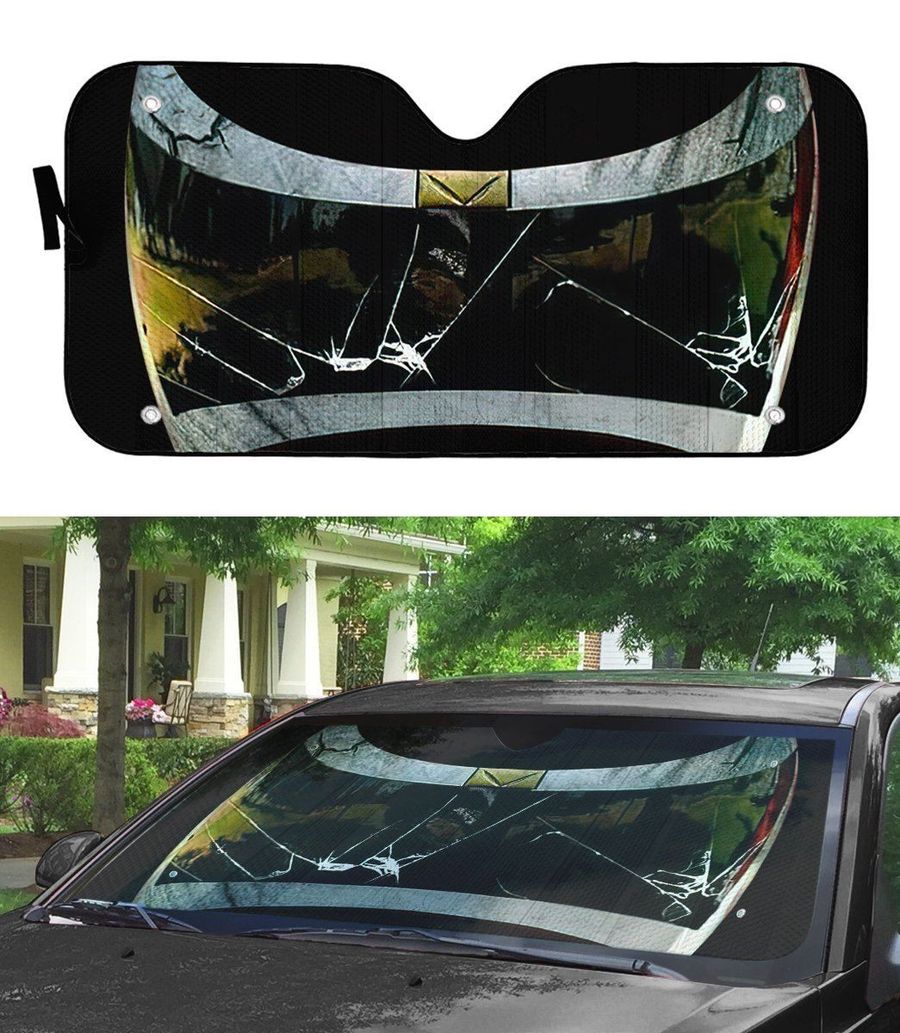 Power Rangers In Space Black Ranger Custom Car Auto Sunshade Windshield Accessories Decor Gift Nearkii