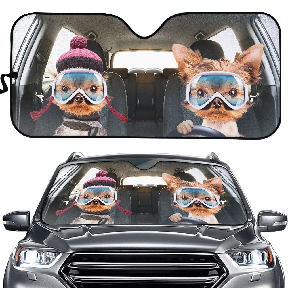 Custom Dog Couple Car Auto Sunshades Nearkii